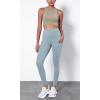 imageODODOS ODTHERMAL Womens Fleece Lined Yoga Pants with Pockets  25quot  28quot High Waisted Warm Workout LeggingsChambray