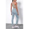 imageODODOS ODTHERMAL Womens Fleece Lined Yoga Pants with Pockets  25quot  28quot High Waisted Warm Workout LeggingsChambray