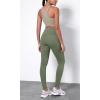 imageODODOS ODTHERMAL Womens Fleece Lined Yoga Pants with Pockets  25quot  28quot High Waisted Warm Workout LeggingsDark Olive