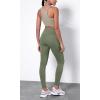 imageODODOS ODTHERMAL Womens Fleece Lined Yoga Pants with Pockets  25quot  28quot High Waisted Warm Workout LeggingsDark Olive
