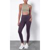 imageODODOS ODTHERMAL Womens Fleece Lined Yoga Pants with Pockets  25quot  28quot High Waisted Warm Workout LeggingsDark Purple