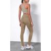 imageODODOS ODTHERMAL Womens Fleece Lined Yoga Pants with Pockets  25quot  28quot High Waisted Warm Workout LeggingsLight Brown