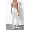 imageODODOS ODTHERMAL Womens Fleece Lined Yoga Pants with Pockets  25quot  28quot High Waisted Warm Workout LeggingsOat Milk