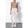imageODODOS ODTHERMAL Womens Fleece Lined Yoga Pants with Pockets  25quot  28quot High Waisted Warm Workout LeggingsOat Milk