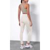 imageODODOS ODTHERMAL Womens Fleece Lined Yoga Pants with Pockets  25quot  28quot High Waisted Warm Workout LeggingsOat Milk