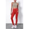 imageODODOS ODTHERMAL Womens Fleece Lined Yoga Pants with Pockets  25quot  28quot High Waisted Warm Workout LeggingsRed