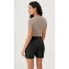 imageODODOS Womens Modal Soft Casual Shorts with Pockets High Waist Comfy Lounge Shorts 5quot InseamBlack