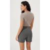 imageODODOS Womens Modal Soft Casual Shorts with Pockets High Waist Comfy Lounge Shorts 5quot InseamCharcoal
