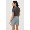 imageODODOS Womens Modal Soft Casual Shorts with Pockets High Waist Comfy Lounge Shorts 5quot InseamGrey Blue