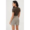 imageODODOS Womens Modal Soft Casual Shorts with Pockets High Waist Comfy Lounge Shorts 5quot InseamKhaki