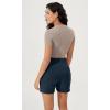 imageODODOS Womens Modal Soft Casual Shorts with Pockets High Waist Comfy Lounge Shorts 5quot InseamNavy