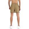 imageODODOS Mens Athletic Shorts with Pockets 5quot  7quot Inseam Quick Dry Lightweight Workout Gym Running ShortsTan