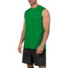imageODODOS Mens Quick Dry Athletic Tank Tops UPF 50 Sun Protection SPF Workout Sleeveless Muscle ShirtsGreen