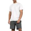 imageODODOS Mens Quick Dry Short Sleeve Shirts UPF 50 Sun Protection SPF Athletic Tops Workout TShirtsWhite