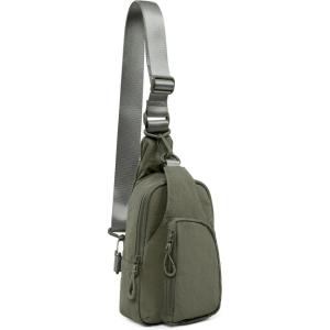 imageODODOS Daily Sling Bag with Adjustable Straps Crossbody Chest Bag Lightweight Small Backpack for Casual Traveling HikingTarmac