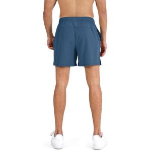 imageODODOS Mens Athletic Shorts with Pockets 5quot  7quot Inseam Quick Dry Lightweight Workout Gym Running ShortsBlue