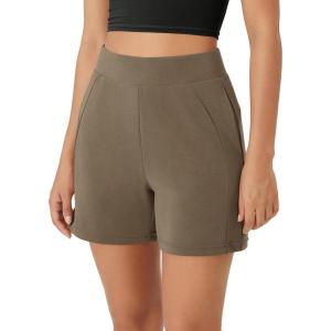 imageODODOS Womens Modal Soft Casual Shorts with Pockets High Waist Comfy Lounge Shorts 5quot InseamEspresso