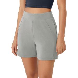 imageODODOS Womens Modal Soft Casual Shorts with Pockets High Waist Comfy Lounge Shorts 5quot InseamGray