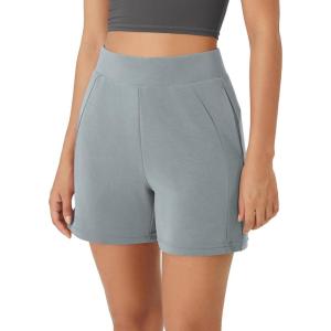 imageODODOS Womens Modal Soft Casual Shorts with Pockets High Waist Comfy Lounge Shorts 5quot InseamGrey Blue