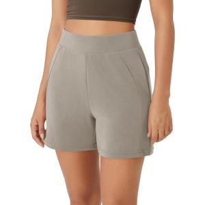 imageODODOS Womens Modal Soft Casual Shorts with Pockets High Waist Comfy Lounge Shorts 5quot InseamKhaki