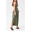 imageODODOS Modal Soft Maxi Skirt for Women Back Slit High Waist Casual Long Pencil SkirtsDark Sage