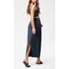 imageODODOS Modal Soft Maxi Skirt for Women Back Slit High Waist Casual Long Pencil SkirtsNavy
