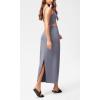 imageODODOS Modal Soft Maxi Skirt for Women Back Slit High Waist Casual Long Pencil SkirtsPurple Gray