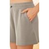 imageODODOS Modal Soft Relaxed Shorts for Women Adjustable Shockcord High Waist Casual Shorts with PocketsKhaki