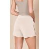 imageODODOS Modal Soft Wrap Mini Skorts with Pocket for Women High Waist Asymmetrical Hem Relaxed ShortsBeige