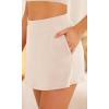 imageODODOS Modal Soft Wrap Mini Skorts with Pocket for Women High Waist Asymmetrical Hem Relaxed ShortsBeige