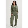 imageODODOS Womens Modal Soft FullZip Hoodies with Pockets Casual Fall Outfit Hooded JacketDark Sage