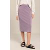 imageODODOS Womens Modal Soft Midi Skirt with Pockets High Waist Back Slit Casual Pencil SkirtsLight Purple