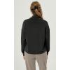 imageODODOS Womens Modal Soft Roll Neck Sweatshirts with Thumb Hole Long Sleeve Oversized Casual Pullover TopBlack