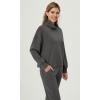 imageODODOS Womens Modal Soft Roll Neck Sweatshirts with Thumb Hole Long Sleeve Oversized Casual Pullover TopCharcoal