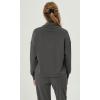 imageODODOS Womens Modal Soft Roll Neck Sweatshirts with Thumb Hole Long Sleeve Oversized Casual Pullover TopCharcoal