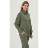 imageODODOS Womens Modal Soft Roll Neck Sweatshirts with Thumb Hole Long Sleeve Oversized Casual Pullover TopDark Sage