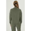 imageODODOS Womens Modal Soft Roll Neck Sweatshirts with Thumb Hole Long Sleeve Oversized Casual Pullover TopDark Sage