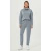 imageODODOS Womens Modal Soft Roll Neck Sweatshirts with Thumb Hole Long Sleeve Oversized Casual Pullover TopGrey Blue