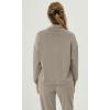 imageODODOS Womens Modal Soft Roll Neck Sweatshirts with Thumb Hole Long Sleeve Oversized Casual Pullover TopKhaki