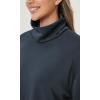 imageODODOS Womens Modal Soft Roll Neck Sweatshirts with Thumb Hole Long Sleeve Oversized Casual Pullover TopNavy