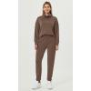 imageODODOS Womens Modal Soft Roll Neck Sweatshirts with Thumb Hole Long Sleeve Oversized Casual Pullover TopNutria
