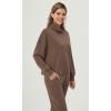 imageODODOS Womens Modal Soft Roll Neck Sweatshirts with Thumb Hole Long Sleeve Oversized Casual Pullover TopNutria