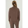 imageODODOS Womens Modal Soft Roll Neck Sweatshirts with Thumb Hole Long Sleeve Oversized Casual Pullover TopNutria