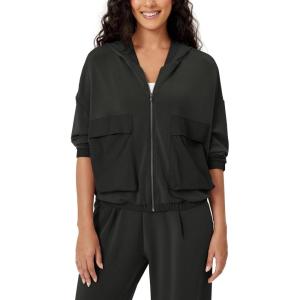 imageODODOS Womens Modal Soft FullZip Hoodies with Pockets Casual Fall Outfit Hooded JacketBlack