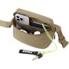 imageODODOS 2L Belt Bag for Women Men Crossbody Fanny Packs with Adjustable Strap Waist Pouch for Workout Hiking Running Travel BeigeField