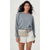 imageODODOS 2L Belt Bag for Women Men Crossbody Fanny Packs with Adjustable Strap Waist Pouch for Workout Hiking Running Travel BeigeLight Grey