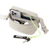 imageODODOS 2L Belt Bag for Women Men Crossbody Fanny Packs with Adjustable Strap Waist Pouch for Workout Hiking Running Travel BeigeLight Grey