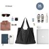 imageODODOS 36L Oversized Tote Bag Large Capacity Lightweight Shoulder Bags for Gym Workout Shopping Beach TravelBlack