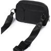 imageODODOS Crossbody Bag with Adjustable Strap Small Shoulder Pouch for Workout Running Traveling HikingBlack