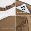 imageODODOS Crossbody Bag with Adjustable Strap Small Shoulder Pouch for Workout Running Traveling HikingBrown